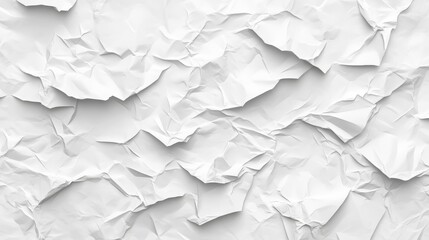 Obraz premium A white crumpled paper texture pattern overlay is used as a background