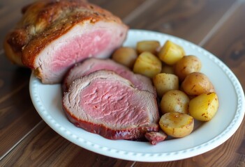 lamb chops with potatoes