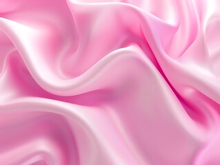 Obraz premium Pink silk fabric smooth satin texture very delicate. A very lightweight viscose fabric with rich drapery and a smooth texture