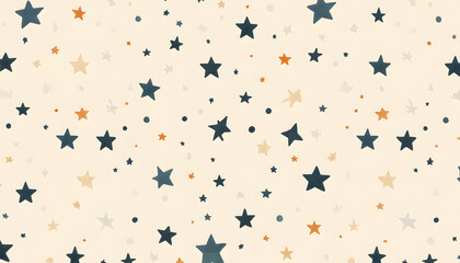 Obraz premium Repeating small icons, like stars, dots, or simple symbols, evenly spaced on a neutral background for a subtle pattern.