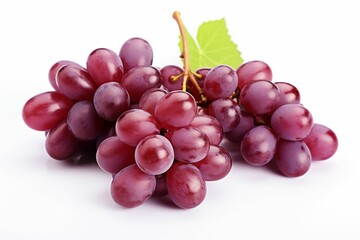 Fototapeta premium Grapes isolated on white background. Generative ai