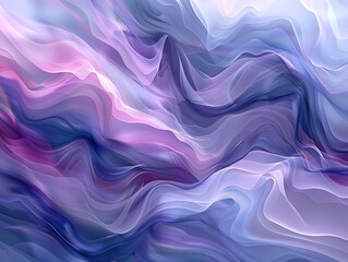 Fototapeta premium An ethereal painting of swirling lilac and violet hues dances across the abstract fabric, evoking a sense