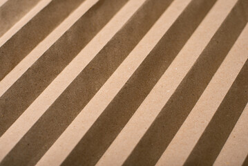 Corrugated brown paper. Folded paper from fallen leaves