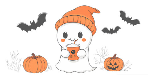 Halloween Ghost with Candy