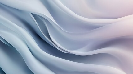 Obraz premium Soft flowing silk fabric in shades of blue and white creating an elegant and calming atmosphere.