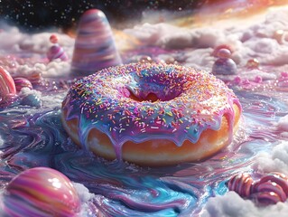 Quantum Doughnut Pastries in Distorted Cosmic Bakery of Gravitational Singularities and Spacetime