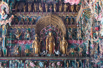Gilded sculptures & painted statues art of the Ming and Qing Dynasties in Minor Western Heaven...