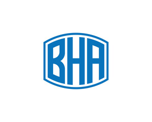 BHA logo design vector template. BHA