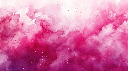 Fototapeta premium A vibrant abstract watercolor background featuring shades of pink and white, perfect for design projects and artistic expressions.