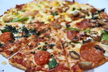 Delivery pizza in Tokyo, Japan