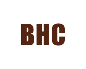 BHC Logo design vector template. BHC