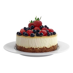 Delicious Cheesecake Topped with Berries