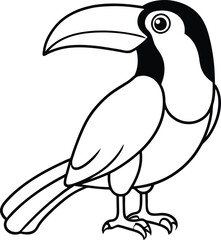 Fototapeta premium Graceful Bird Outline Design