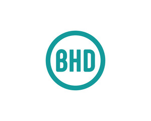 BHD logo design vector template. BHD