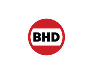 BHD logo design vector template. BHD