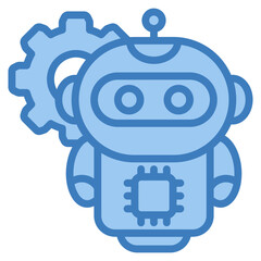 Robotics Icon Element For Design