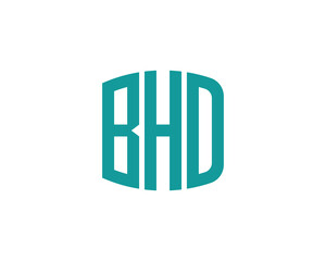 BHD logo design vector template. BHD