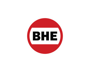 BHE logo design vector template. BHE