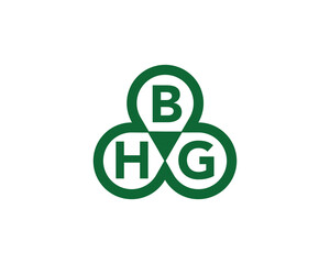 BHG logo design vector template. BHG