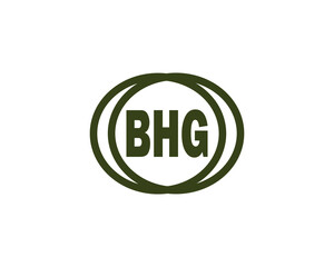 BHG logo design vector template. BHG