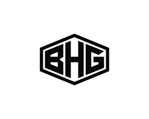 BHG logo design vector template. BHG