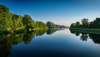 Fototapeta premium Calm river reflections