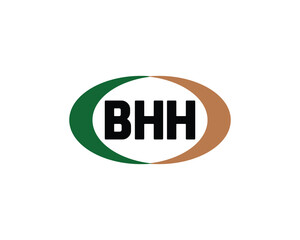 BHH logo design vector template. BHH