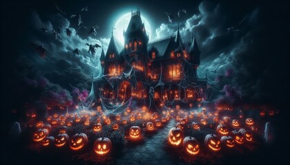 Obraz premium Victorian Haunted Forest