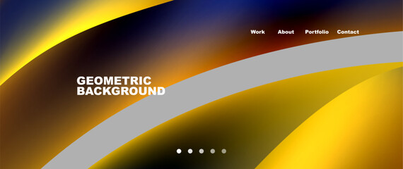 Colorful flowing shapes, wave lines with neon gradients. Vector Illustration For Wallpaper, Banner, Background, Card, Book Illustration, landing page