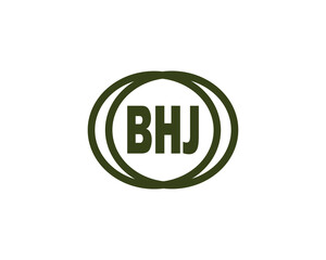 BHJ logo design vector template. BHJ