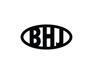 BHJ logo design vector template. BHJ