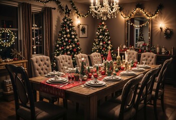 Christmas diner decoration