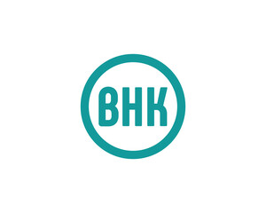 BHK logo design vector template. BHK