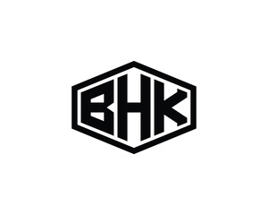 BHK logo design vector template. BHK
