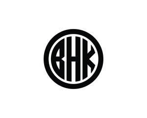 BHK logo design vector template. BHK