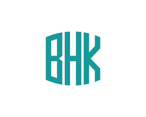 Obraz premium BHK logo design vector template. BHK