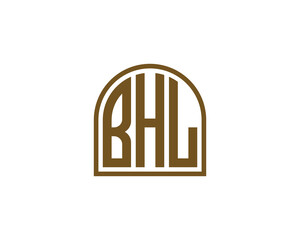 BHL Logo design vector template. BHL
