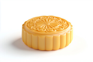 Moon cake Mooncake - Round shaped Chinese traditional pastry on whitebackground, Mid-Autumn Festival concept , Delicious Mid-Autumn Festival mooncake pictures