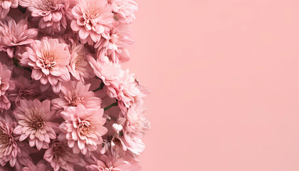 Fototapeta premium pink floral background