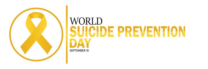 World Suicide Prevention Day. September 10. Suitable for greeting card, poster and banner. Vector illustration.