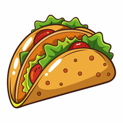 Tacos Illustration Vector - Ideal for Recipes and Culinary Projects