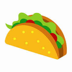 Tacos Illustration Vector - Ideal for Recipes and Culinary Projects