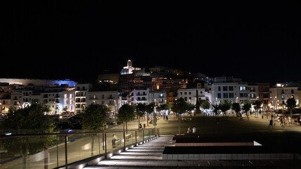 ibiza old town, holiday summer, yacht, islands, cultural, heritage, charm, landscape, travel, eivissa, mediterranean, old, historic, ibiza, architecture, landmark, summer, destination, city, castle, s
