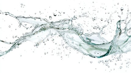 Water Splash with Bubbles.