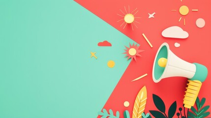 A contemporary design highlighting key marketing buzzwords and trends, offering ample copy space for adding your own creative elements.