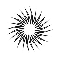 Fototapeta premium Twisted Hollow Zigzag Star Sunburst Explosion