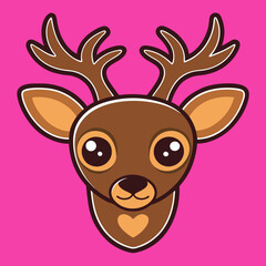 deer head vector