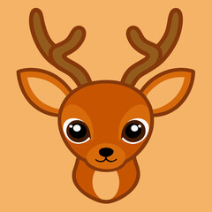 deer head vector