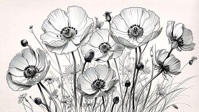 Poppy Outlines Images – Browse 15,721 Stock Photos, Vectors, and Video ...