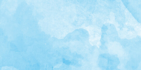 Abstract grunge tint light blue watercolor background. Hand painted template for cards, flyer, poster, banner, and cover design.Abstract Blue Watercolor Texture Background,